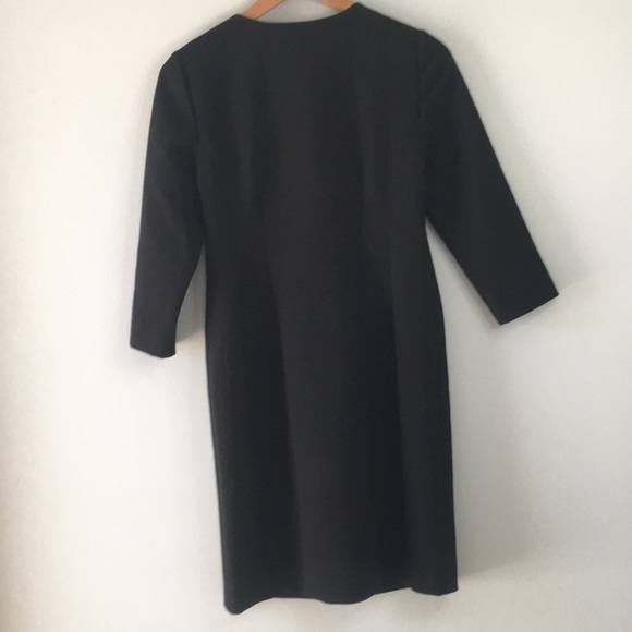 Anne Taylor Black Zip front dress size 4 - Picture 5 of 6